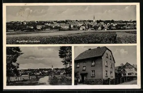 AK Argenthal /Hunsrück, Teilansicht, Strassenpartie, Ortspartie