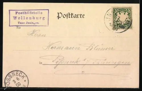 AK Wellenburg, Restaurant Wellenburg, Fürstl. Fugger`sches Schloss Wellenburg