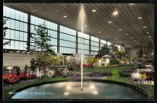 AK Berlin, Grüne Woche 1964, Blumenhalle