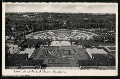 AK Essen, Gruga-Park, Blick vom Grugaturm