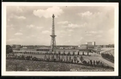 AK Berlin, Austellung unterm Funkturm, Ausstellungsgelände