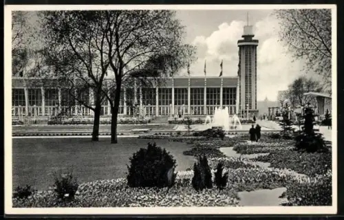 AK Essen, Ausstellung Reichsgartenschau, Grosser Blumenhof