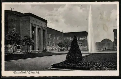 AK Düsseldorf, Ausstellung am Ehrenhof