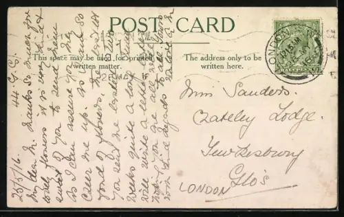 AK London, Daily Mail Active Service Exhibition, 1916, A corner of the trenches