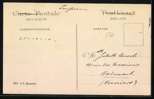 AK Bruxelles, Exposition Universelle 1910, Pavillon Algerien