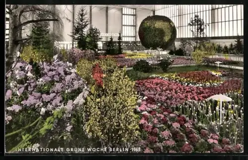 AK Berlin, Intern. Grüne Woche 1963, Blumen