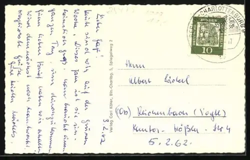 AK Berlin, Ausstellung Grüne Woche, 1962