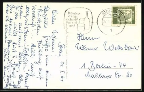 AK Berlin, Ausstellung Grüne Woche, 1964