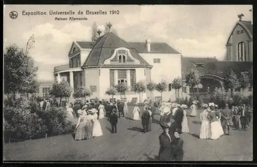 AK Bruxelles, Exposition Universelle, 1910, Maison Allemande