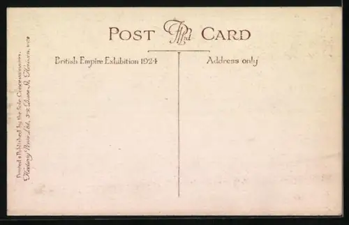 AK London, British Empire Exhibition 1924, New Zealand Pavilion