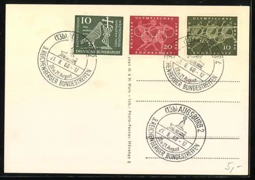 AK Augsburg, Reichenberger-Treffen, Rathaus, Reichenberg Rathaus