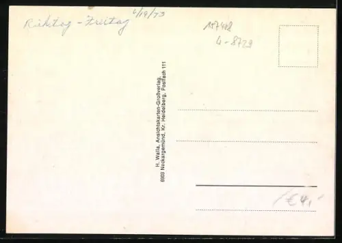 AK Untertheres, Kirche, Ehrenmal, Strassenpartie, Lastkahn