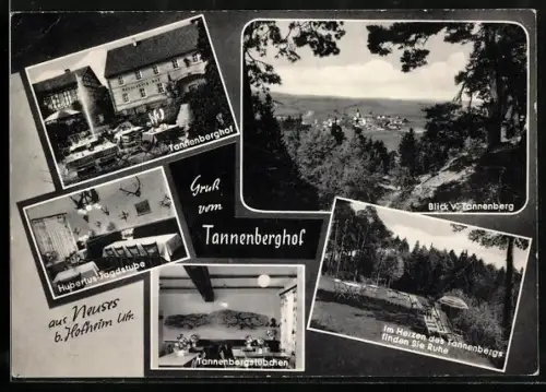 AK Neuses / Hofheim, Tannenberghof, Hubertus-Jagdstube, Tannenbergstübchen