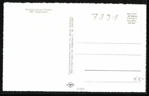 AK Epfenhofen, Strassenpartie mit Kirche