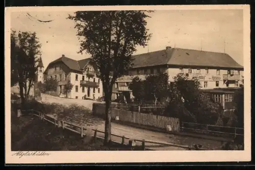 AK Altglashütten, Gasthof und Pension zum Hirschen-Löwen