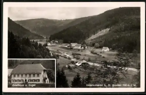 AK Unterkutterau, Gasthaus z. Engel, Gesamtansicht