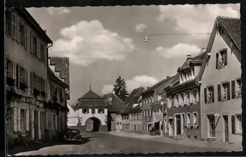 AK Sulzburg, Hauptstrasse mit Geschäften