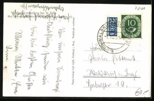 AK Maria Lindenberg bei St. Peter, Hotel Haus Lindenberg, Südwest-Ansicht