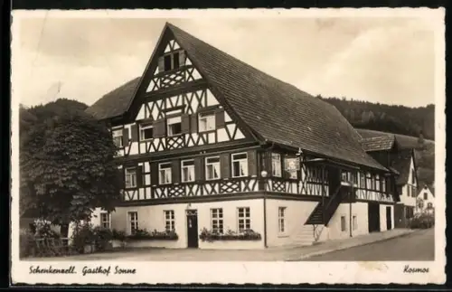 AK Schenkenzell, Gasthof und Pension Sonne ovn Wilh. Grüber