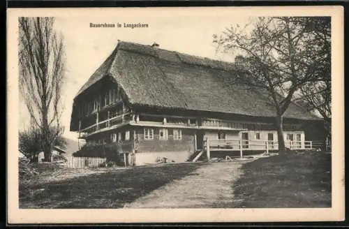 AK Langackern, Partie am Bauerhaus