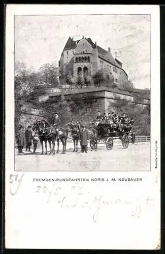 AK Nürnberg, Fremden-Rundfahrten Noris J. M. Neubauer, Burg