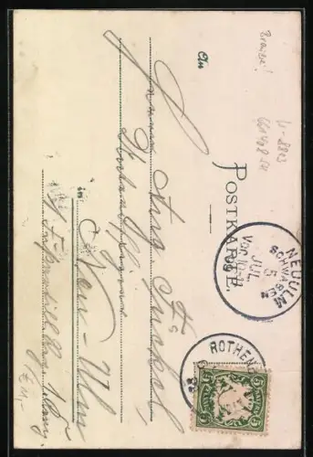 AK Rothenburg o. T., Rathaus, Gasthaus