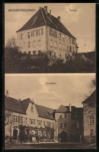 AK Wassertrüdingen, Schloss, Schlosshof