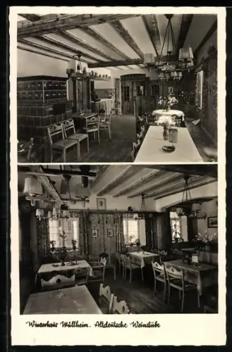 AK Müllheim, Winzerhaus, Altdeutsche Weinstube, Inh. Paul Höferlin