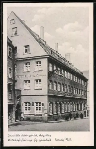 AK Augsburg, Gasthaus Häringsbräu von Gg. Greinbold