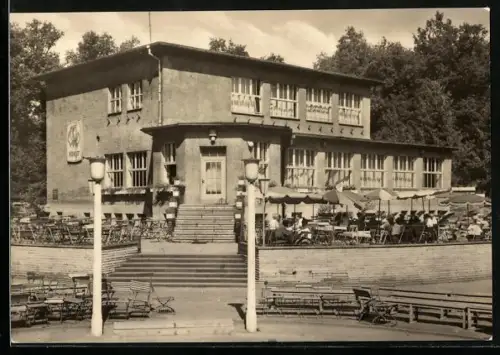 AK Forst /Lausitz, HO-Gaststätte im Rosengarten