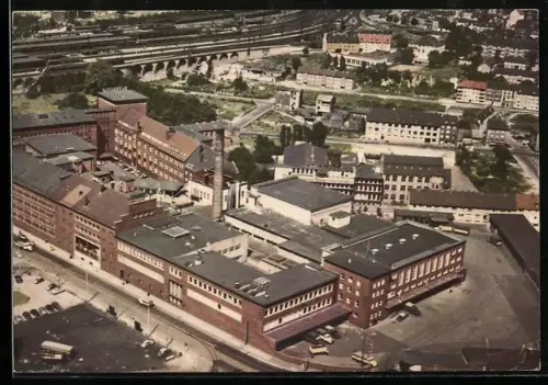 AK Essen, Essener Aktien-Brauerei Carl Funke A.-G., Luftansicht 1959