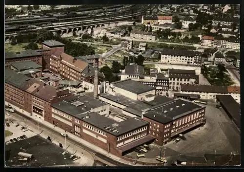 AK Essen, Essener Aktien-Brauerei Carl Funke A.-G., Luftansicht 1959