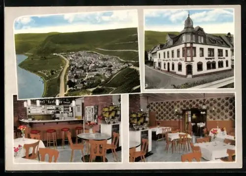 AK Klüsserath a. d. Mosel, Speise-Gaststätte Zum Anker, Moselansicht, Innenräume