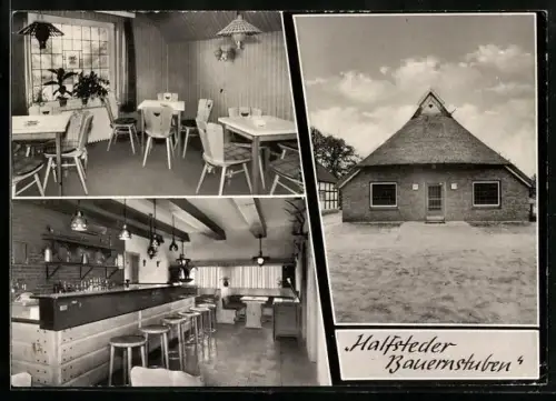 AK Halfstede /Oldb., Restaurant Halftsteder Bauernstuben, Bes. Herbert Buschmann