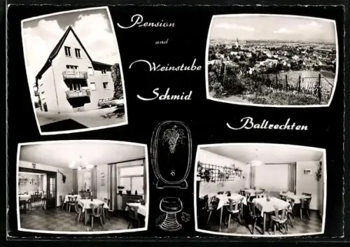 AK Ballrechten /Baden, Pension und Weinstube Schmid