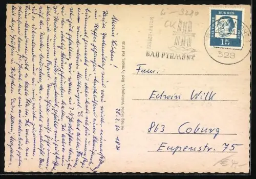 AK Löwensen i. Weserbergland, St. Maria, Partie a. d. Emmer, DRK-Mütter-Genesungs- u. Kurheim