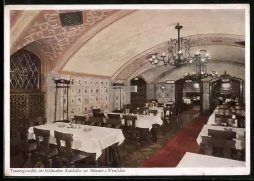 AK Münster in Westfalen, Restaurant Städtischer Ratskeller