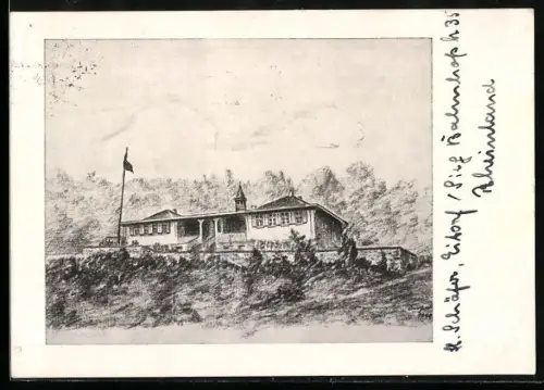 Künstler-AK Eitorf a. d. Sieg, Landjahrlager Eitorf-Bourauel