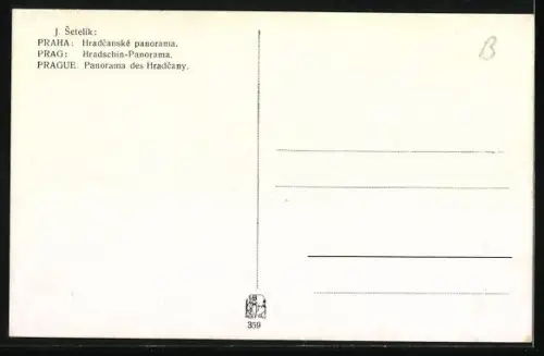 Künstler-AK Jaroslav Setelik: Prag, Karlsbrücke & Hradschin
