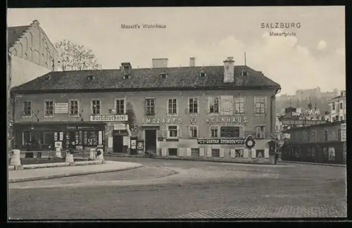 AK Salzburg, Mozarts Wohnhaus am Makartplatz