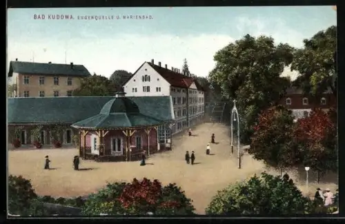 AK Bad Kudowa, Eugenquelle u. Marienbad