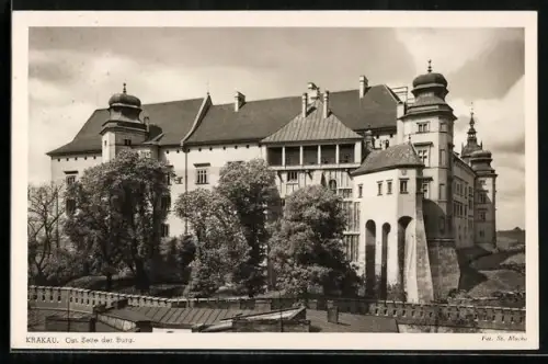 AK Krakau-Krakow, Ostseite der Burg