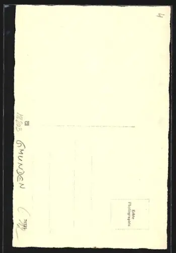 AK Gmunden, Heimkehrer, Traunsteinkreuz, Veranstaltung, Wasserfontänen