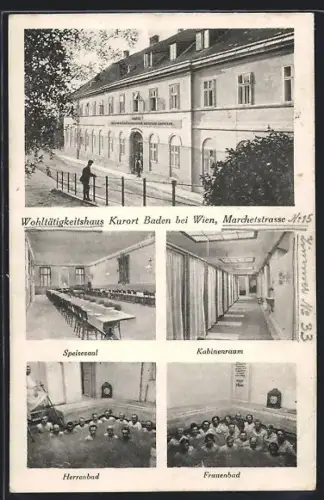 AK Baden b. Wien, Wohltätigkeitshaus in der Marchetstrasse