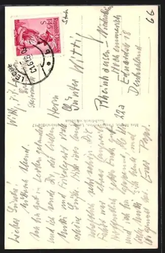 AK Leoben, Brückenpartie mit Stadtturm