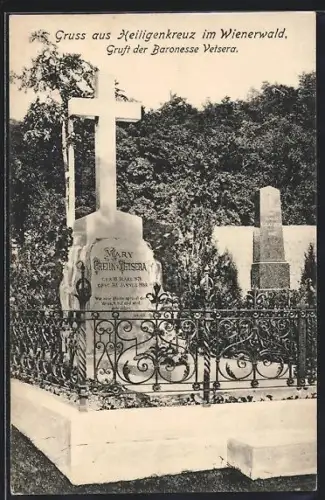 AK Heiligenkreuz im Wienerwald, Gruft der Baronesse Vetsera