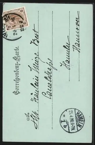 Mondschein-AK Wien, Maria-Theresia-Monument