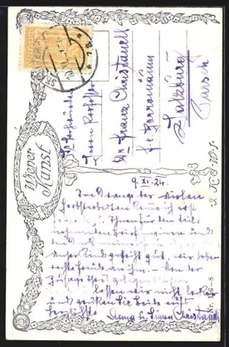 Künstler-AK St. Pölten, Hofstatt, Kirchturm