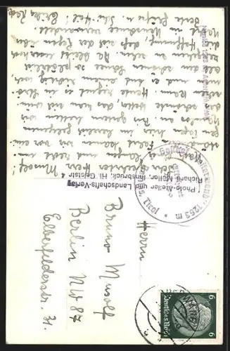 AK Namlos in Tirol, Ortsansicht im Winter