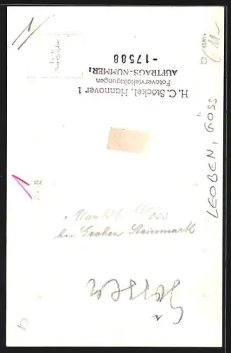 AK Leoben, Göss, Stift aus der Vogelschau